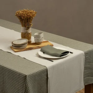 Chemin de table naturel 100 % lin