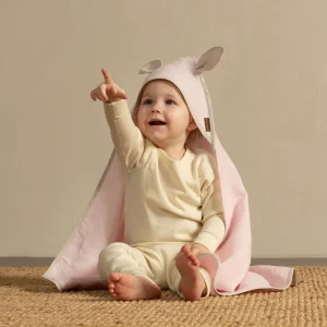Serviette Bébé en Lin avec Oreilles