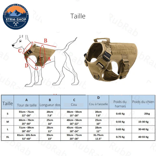 Harnais chien tactique vert – Image 8